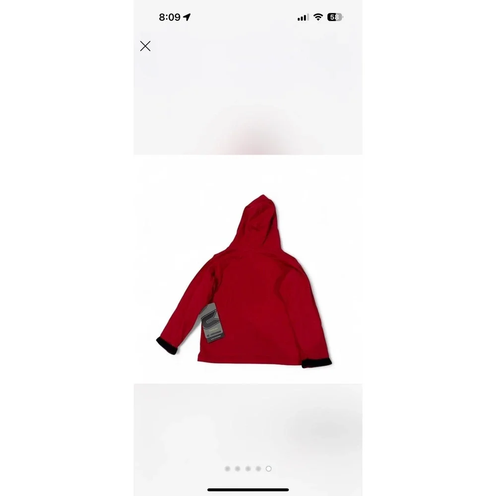 Colosseum NCAA Toddler Pullover Hoodie Red Applique Size 2T‎